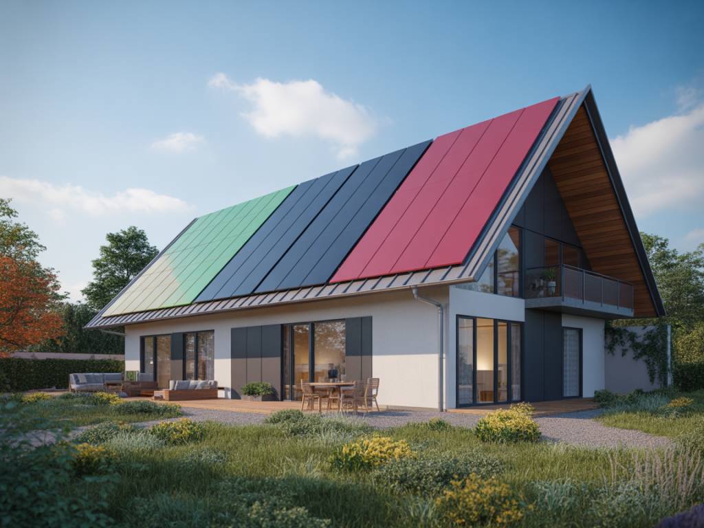 Farben auf dem Dach: Ästhetische Solarmodule für moderne Architekturtrends